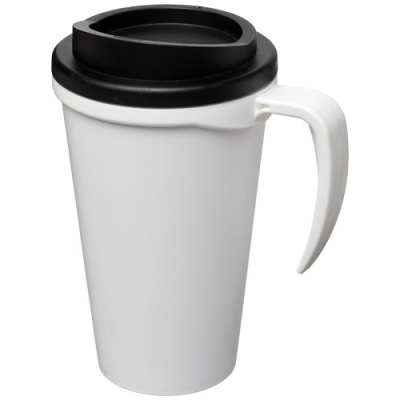 Picture of AMERICANO® GRANDE 350 ML THERMAL INSULATED MUG in White & Solid Black