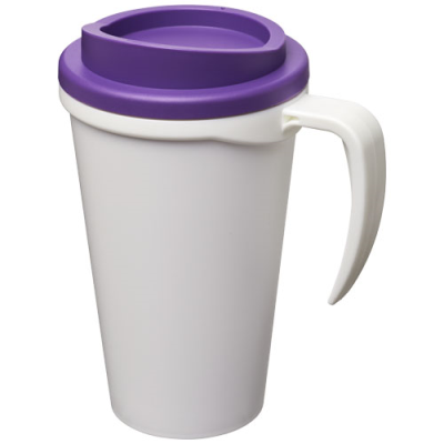 Picture of AMERICANO® GRANDE 350 ML THERMAL INSULATED MUG in White & Purple