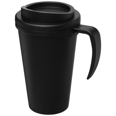 Picture of AMERICANO® GRANDE 350 ML THERMAL INSULATED MUG in Solid Black