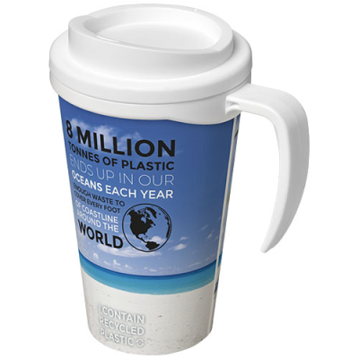 Picture of BRITE-AMERICANO® GRANDE 350 ML THERMAL INSULATED MUG in White.