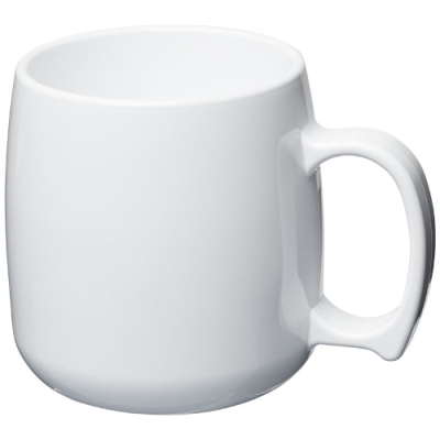 Picture of CLASSIC 300 ML PLASTIC MUG in White.