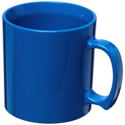 Picture of STANDARD 300 ML PLASTIC MUG in Blue.