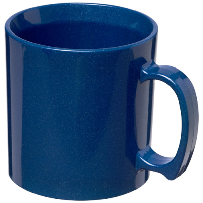 Picture of STANDARD 300 ML PLASTIC MUG in Mid Blue.