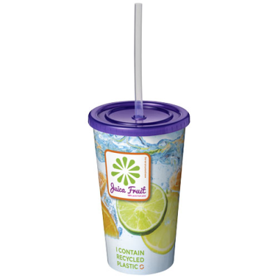Picture of BRITE-AMERICANO® 350 ML DOUBLE-WALLED STADIUM CUP in Purple