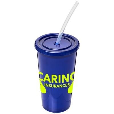 Picture of STADIUM 350 ML DOUBLE-WALLED CUP in Blue