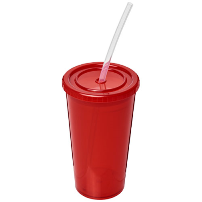 Picture of STADIUM 350 ML DOUBLE-WALLED CUP in Red.