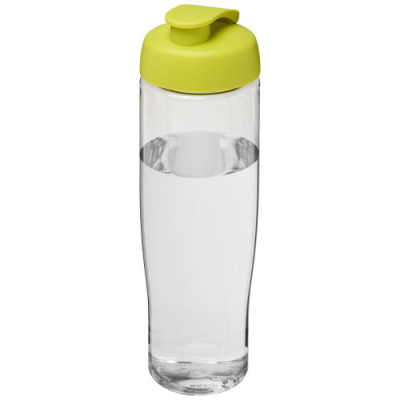 Picture of H2O ACTIVE® TEMPO 700 ML FLIP LID SPORTS BOTTLE in Clear Transparent & Lime