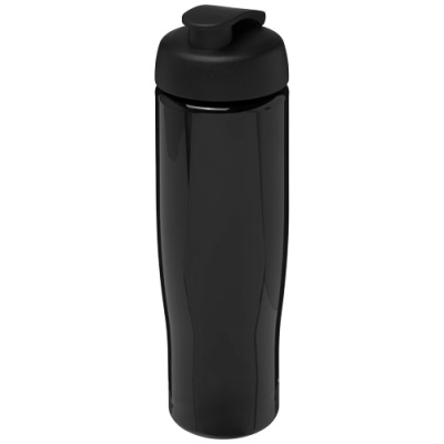 Picture of H2O ACTIVE® TEMPO 700 ML FLIP LID SPORTS BOTTLE in Solid Black.