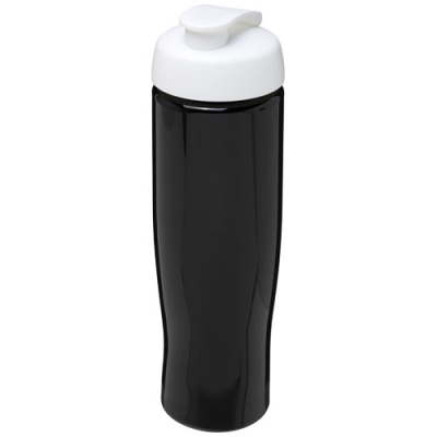 Picture of H2O ACTIVE® TEMPO 700 ML FLIP LID SPORTS BOTTLE in Solid Black & White