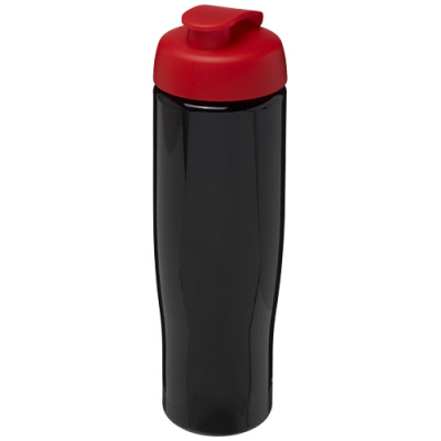 Picture of H2O ACTIVE® TEMPO 700 ML FLIP LID SPORTS BOTTLE in Solid Black & Red