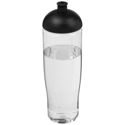 Picture of H2O ACTIVE® TEMPO 700 ML DOME LID SPORTS BOTTLE in Clear Transparent & Solid Black.