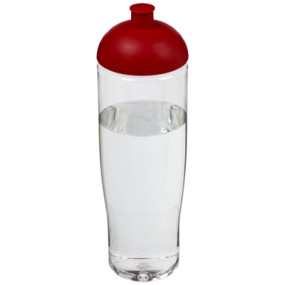 Picture of H2O ACTIVE® TEMPO 700 ML DOME LID SPORTS BOTTLE in Clear Transparent & Red.