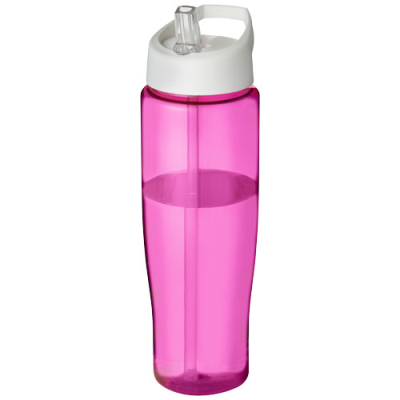 Picture of H2O ACTIVE® TEMPO 700 ML SPOUT LID SPORTS BOTTLE in Pink & White.