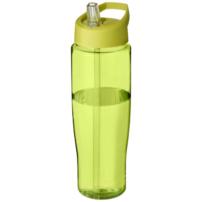 Picture of H2O ACTIVE® TEMPO 700 ML SPOUT LID SPORTS BOTTLE in Clear Transparent Lime & Lime.