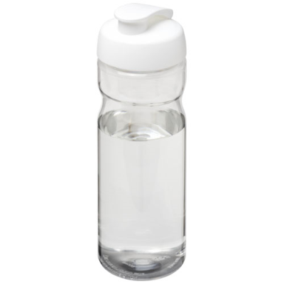Picture of H2O ACTIVE® BASE 650 ML FLIP LID SPORTS BOTTLE in Clear Transparent & White