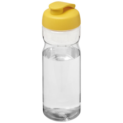 Picture of H2O ACTIVE® BASE 650 ML FLIP LID SPORTS BOTTLE in Clear Transparent & Yellow