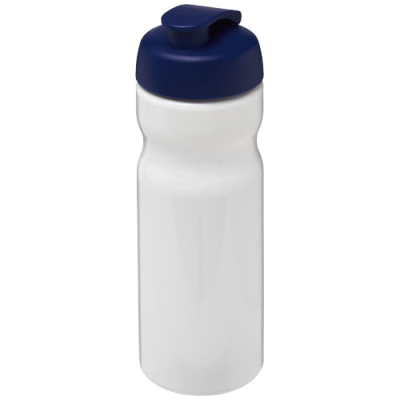 Picture of H2O ACTIVE® BASE 650 ML FLIP LID SPORTS BOTTLE in White & Blue.