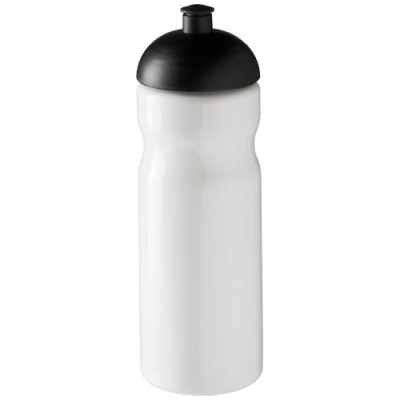 Picture of H2O ACTIVE® BASE 650 ML DOME LID SPORTS BOTTLE in White & Solid Black