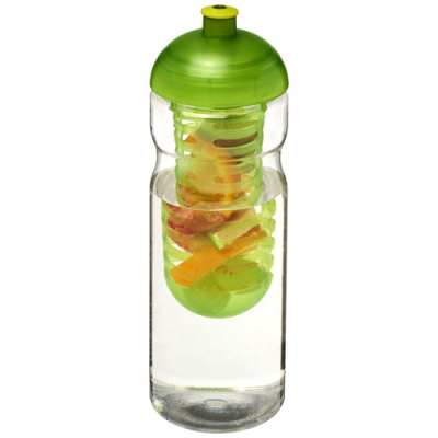 Picture of H2O ACTIVE® BASE 650 ML DOME LID SPORTS BOTTLE & INFUSER in Clear Transparent & Lime