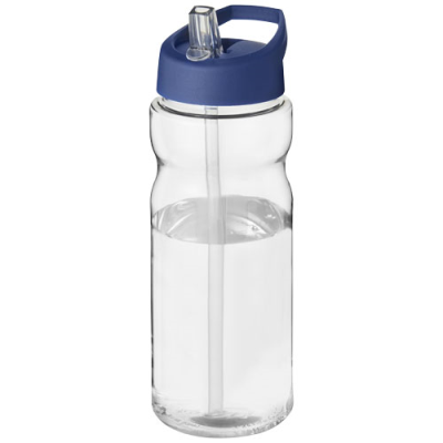 Picture of H2O ACTIVE® BASE 650 ML SPOUT LID SPORTS BOTTLE in Clear Transparent & Blue