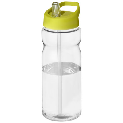 Picture of H2O ACTIVE® BASE 650 ML SPOUT LID SPORTS BOTTLE in Clear Transparent & Lime