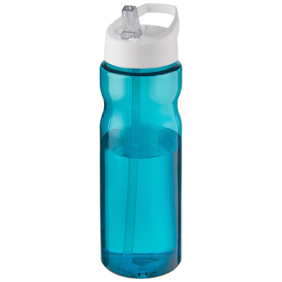 Picture of H2O ACTIVE® BASE 650 ML SPOUT LID SPORTS BOTTLE in Aqua Blue & White