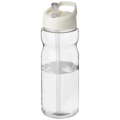 Picture of H2O ACTIVE® BASE 650 ML SPOUT LID SPORTS BOTTLE in Ivory Cream & Clear Transparent.