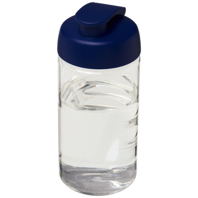 Picture of H2O ACTIVE® BOP 500 ML FLIP LID SPORTS BOTTLE in Clear Transparent & Blue.