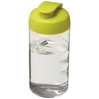 Picture of H2O ACTIVE® BOP 500 ML FLIP LID SPORTS BOTTLE in Clear Transparent & Lime.