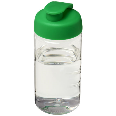 Picture of H2O ACTIVE® BOP 500 ML FLIP LID SPORTS BOTTLE in Clear Transparent & Green