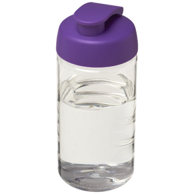 Picture of H2O ACTIVE® BOP 500 ML FLIP LID SPORTS BOTTLE in Clear Transparent & Purple