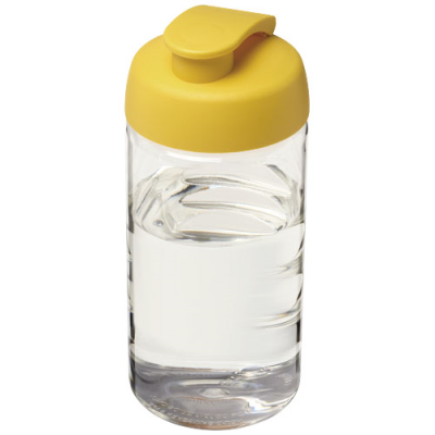 Picture of H2O ACTIVE® BOP 500 ML FLIP LID SPORTS BOTTLE in Clear Transparent & Yellow.
