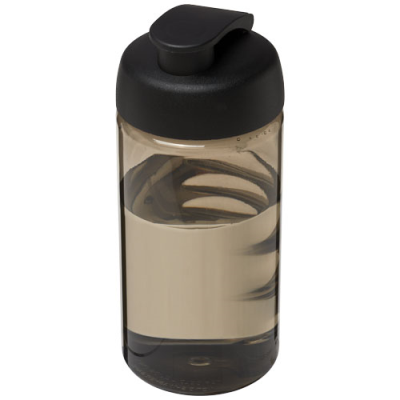 Picture of H2O ACTIVE® BOP 500 ML FLIP LID SPORTS BOTTLE in Charcoal & Solid Black.