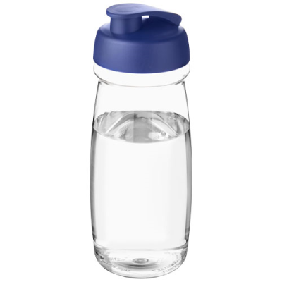 Picture of H2O ACTIVE® PULSE 600 ML FLIP LID SPORTS BOTTLE in Clear Transparent & Blue