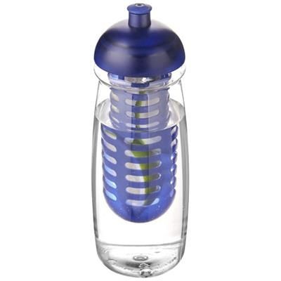 Picture of H2O PULSE® 600 ML DOME LID SPORTS BOTTLE & INFUSER in Transparent-blue