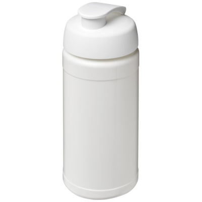 Picture of BASELINE® PLUS 500 ML FLIP LID SPORTS BOTTLE in White.