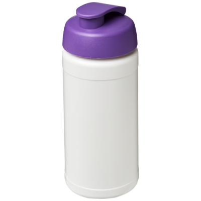 Picture of BASELINE® PLUS 500 ML FLIP LID SPORTS BOTTLE in White & Purple