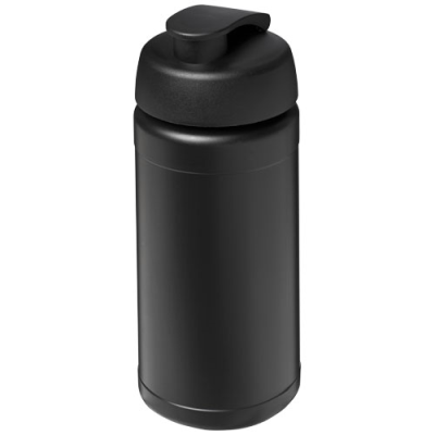 Picture of BASELINE® PLUS 500 ML FLIP LID SPORTS BOTTLE in Solid Black.