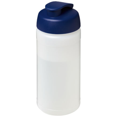 Picture of BASELINE® PLUS 500 ML FLIP LID SPORTS BOTTLE in Clear Transparent & Blue