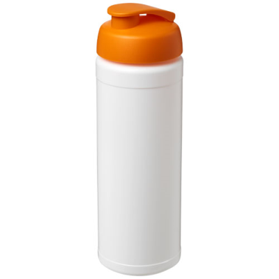 Picture of BASELINE® PLUS 750 ML FLIP LID SPORTS BOTTLE in White & Orange.