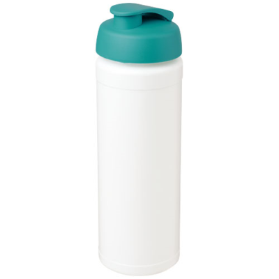 Picture of BASELINE® PLUS GRIP 750 ML FLIP LID SPORTS BOTTLE in White & Aqua