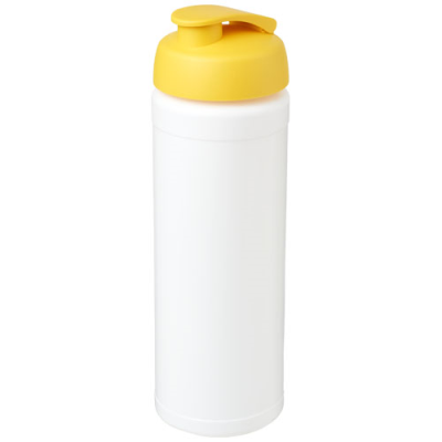 Picture of BASELINE® PLUS GRIP 750 ML FLIP LID SPORTS BOTTLE in White & Yellow.