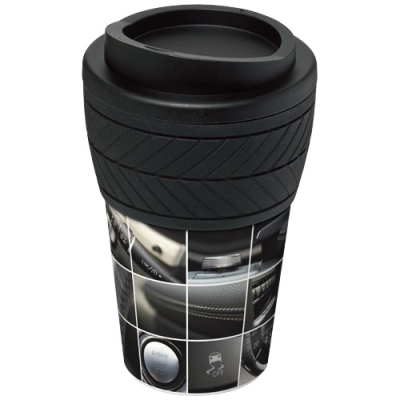 Picture of BRITE-AMERICANO® TYRE 350 ML THERMAL INSULATED TUMBLER in Solid Black