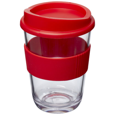 Picture of AMERICANO® CORTADO 300 ML TUMBLER with Grip in Red.