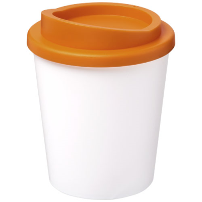 Picture of AMERICANO® ESPRESSO 250 ML THERMAL INSULATED TUMBLER in White & Orange.