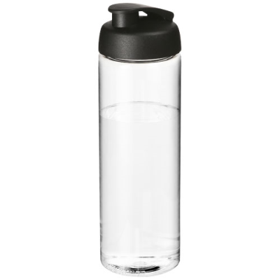 Picture of H2O ACTIVE® VIBE 850 ML FLIP LID SPORTS BOTTLE in Clear Transparent & Solid Black