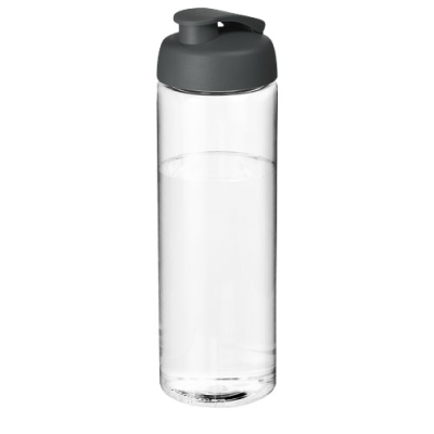 Picture of H2O ACTIVE® VIBE 850 ML FLIP LID SPORTS BOTTLE in Clear Transparent & Grey.