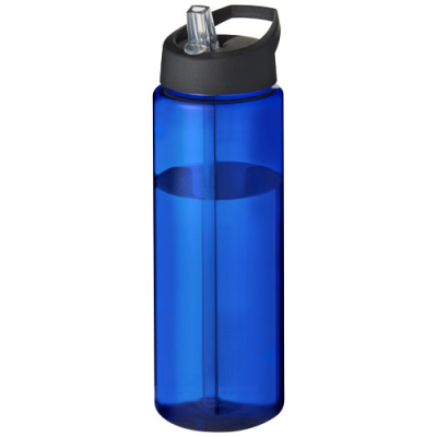 Picture of H2O ACTIVE® VIBE 850 ML SPOUT LID SPORTS BOTTLE in Blue & Solid Black