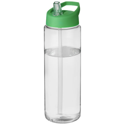 Picture of H2O ACTIVE® VIBE 850 ML SPOUT LID SPORTS BOTTLE in Clear Transparent & Green