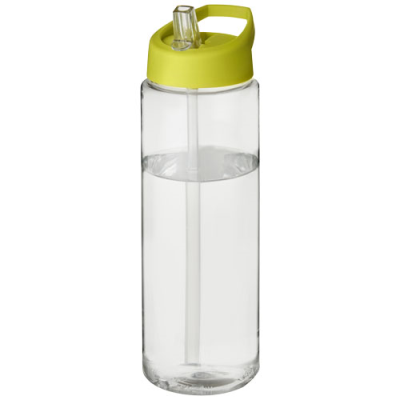 Picture of H2O ACTIVE® VIBE 850 ML SPOUT LID SPORTS BOTTLE in Clear Transparent & Lime